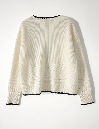 超人気 ファッション感満々 美人度アップ エレガント 全2色 ニットトップスE-9335