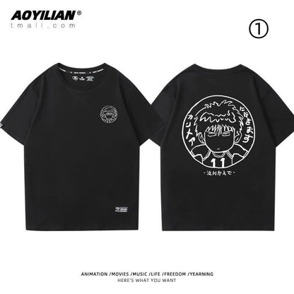 好感度UP　絶対流行　着回し力抜群　おすすめ プリントロゴ 半袖 Tシャツ-A2469