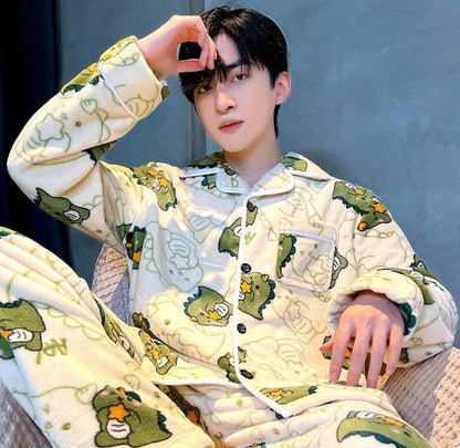 存在感抜群 ファッション トレンドアイテム 肌触り抜群 3種選択 サンゴフリース パジャマ E-9782