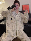 大好評 上質 ゆったり パジャマ セット<ins-8033>