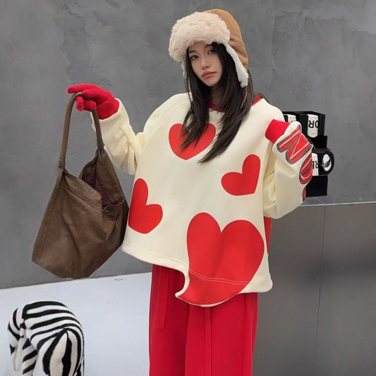 個性派 キュート  柔らかくて優しい印象  カジュアル   4色 スウェット  E-12206