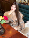 圧倒的セクシー  柔らかくて優しい印象 ボアジャケットE-10141