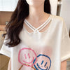 今季マストバイ  特別デザイン スウィート プリント 全2色 半袖Tシャツ<ins-8538>