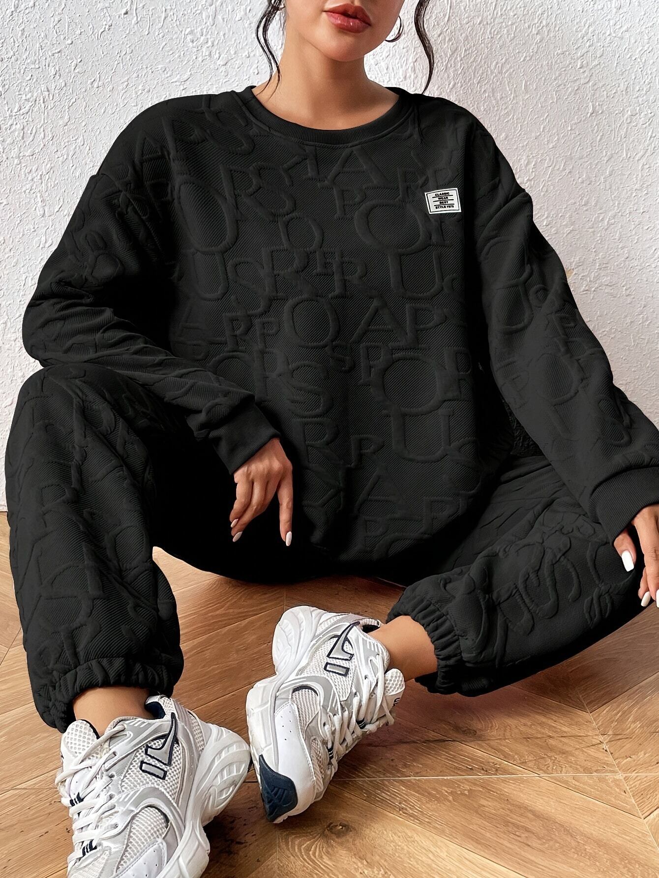 着回し力抜群 おしゃれ度高め デザイン性抜群 着心地良い 4色選択 トップス+パンツセット E-10483