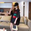 おすすめ新作 チェリー刺 Tシャツ ゆったり半袖＜ins-2971＞