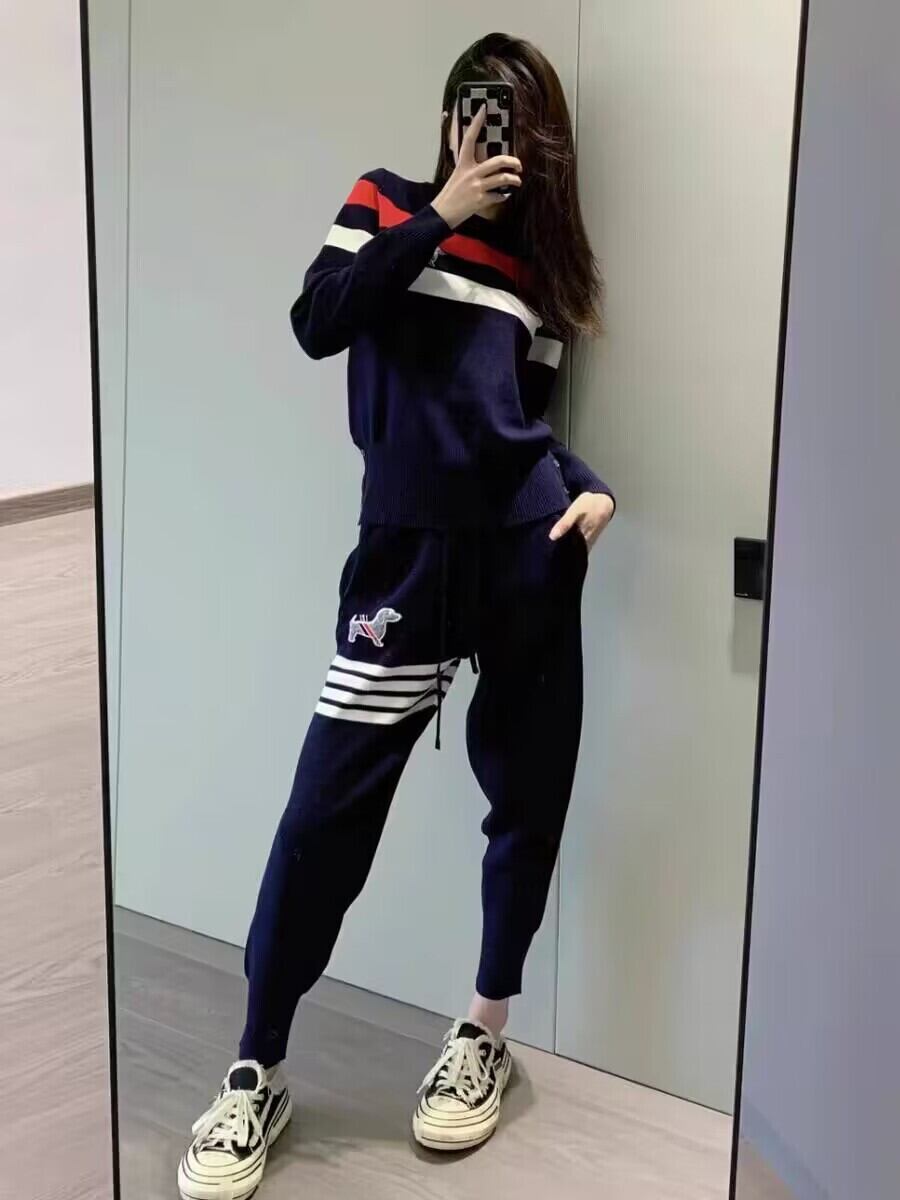 デザイン性抜群 着心地良い おしゃれ度高め 4色選択 トップス+パンツセット E-10871