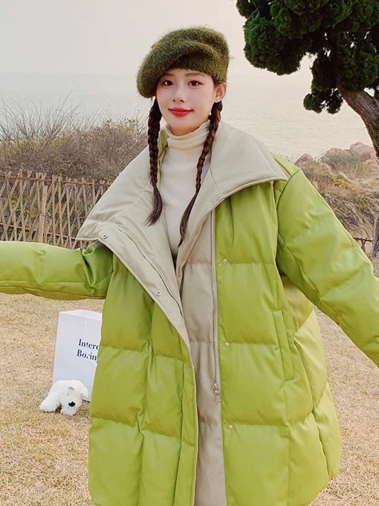 今季も大流行 スタイルアップ ファッション フード付きジッパーコート E-10318