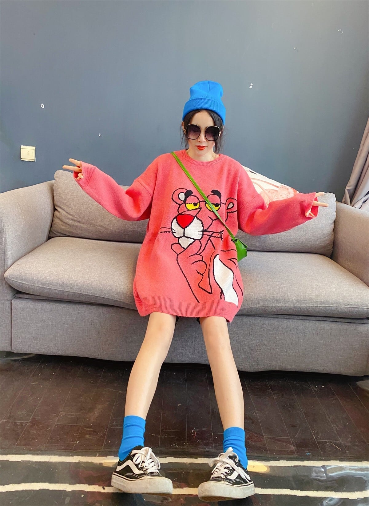 絶対流行  個性派 上質セーターE-5809