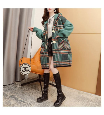 注目の新作超人気フード付きカーディガン   E-1457