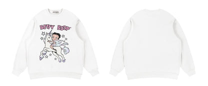 定番シンプル 海外トレンド 好感度UP カジュアル  全3色 スウェットE-12337