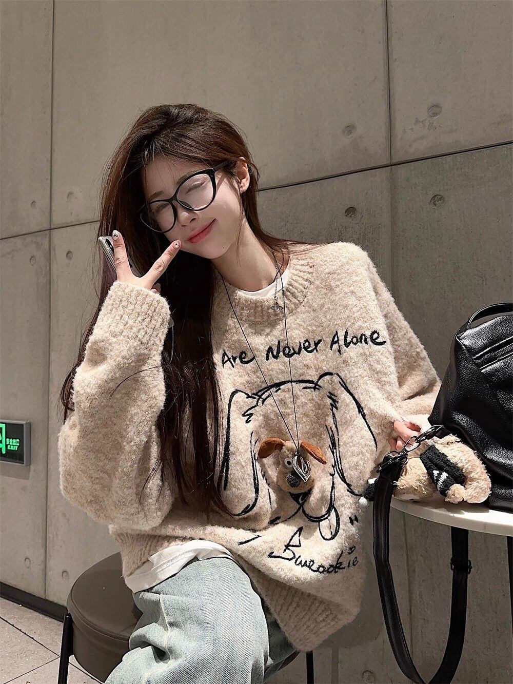 主役級の存在感！絶対欲しい 肌触り抜群 高見えデザイン ニットトップスE-9914