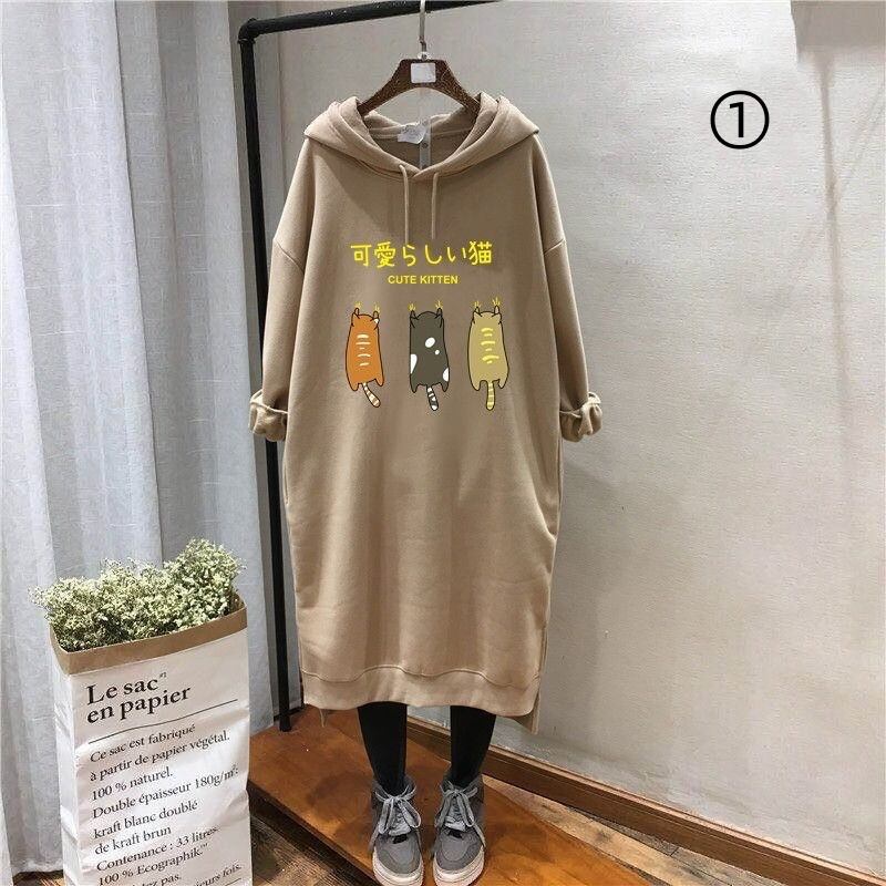 【裹起毛】質感のいい ニット プラスベルベット長袖 セーター E-10224