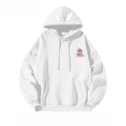 好感度UP ファッション プリントロゴ　パーカーins-4249