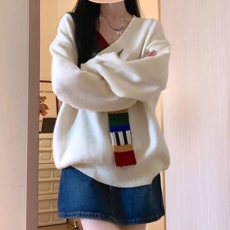 おすすめ スタイルアップ 定番シンプル大人可愛い ニットトップスE-9573