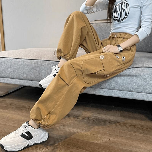 【裏起毛】好感度UP プラスベルベット 柔らかな肌触りで着心地も楽ちん！ 3色選択 ルーズストレートカジュアルパンツ E-9821