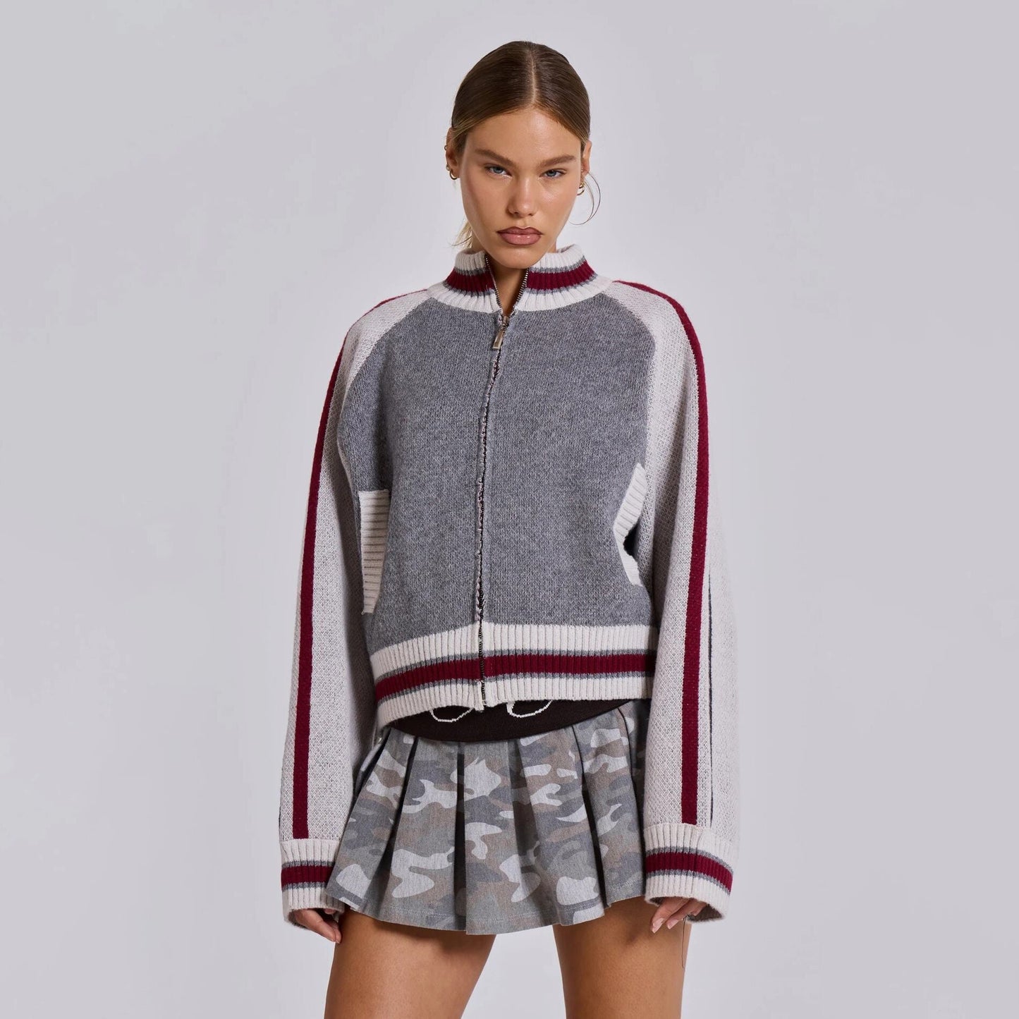 ベストセラーアイテム！ スタイルアップ効果抜群 話題沸騰中 ニットトップスE-10544