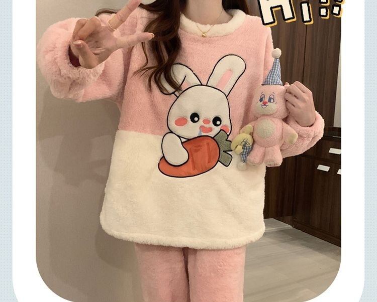 柔らかな肌触りで着心地も楽ちん！ パジャマ 取り入れたい 上下セットE-10338