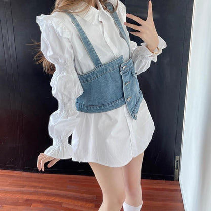 デニム デザイン 絶対欲しい 着心地良い カジュアル スウェットE-10785