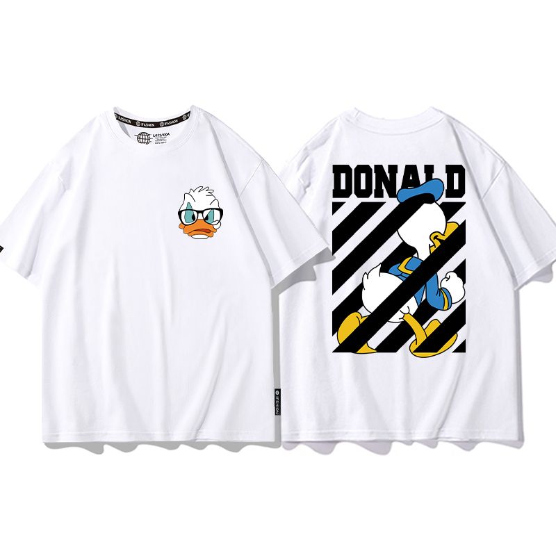 男女兼用 プリント 半袖 Tシャツ E-13187