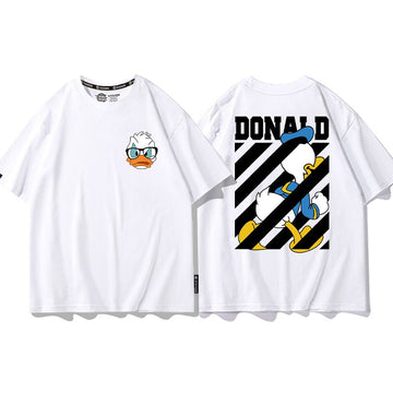 男女兼用 プリント 半袖 Tシャツ E-13187