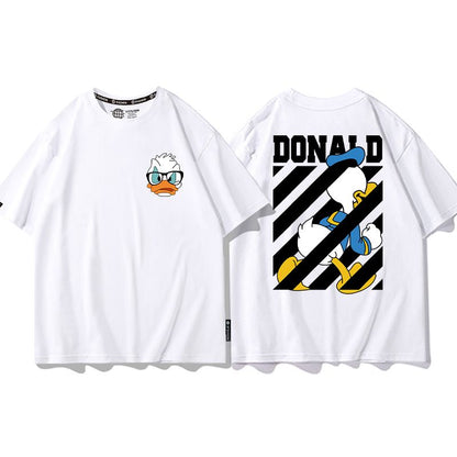 男女兼用 プリント 半袖 Tシャツ E-13187