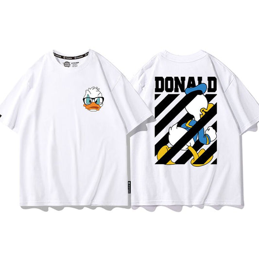 男女兼用 プリント 半袖 Tシャツ E-13187