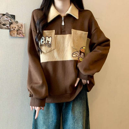 好感度UP オシャレデザイン 都市ファッショ スウェットE-10328