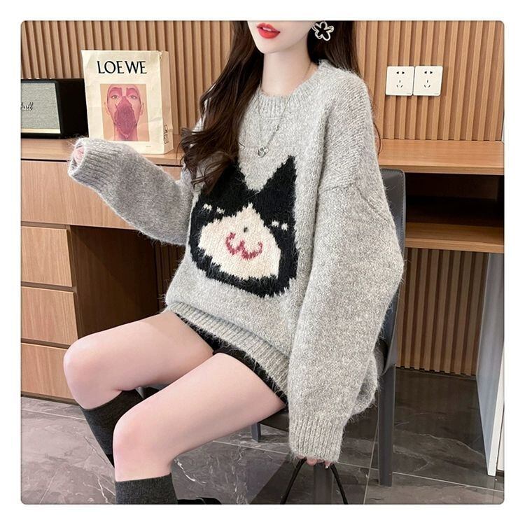 大好評 美人度アップ 目を奪われる 柔らかくて優しい印象 3色選択 ニットトップスE-9990