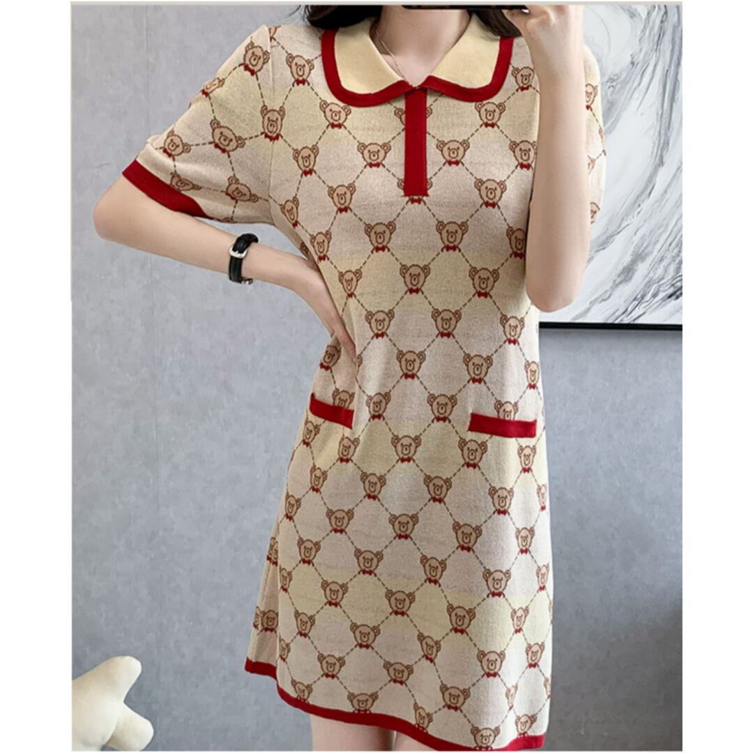 絶対欲しい エレガント 肌触り抜群 ファッション ニットワンピース E-9005