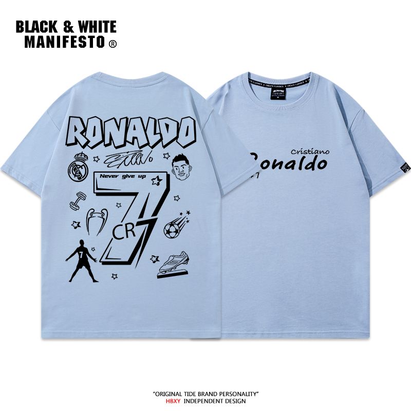 早い者勝ち 絶対欲しい  おすすめ プリントロゴ 半袖 Tシャツ-A2477