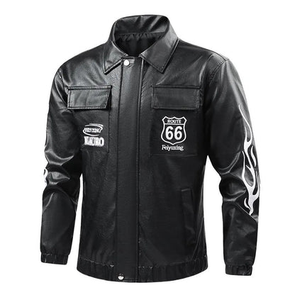 好感度100％  切り替え 2色選択 男女兼用 レザー ジャケットE-12549