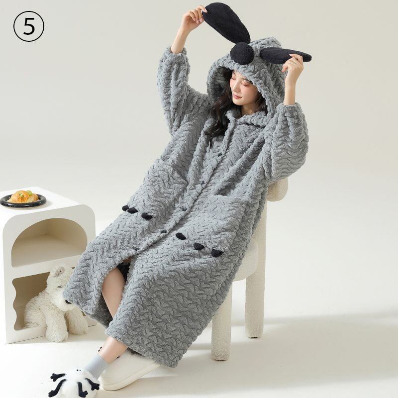 好感度UP コーラルベルベットパジャマ女性冬プラスベルベットと厚みのある スタイルアップ 6種選択 パジャマE-9692