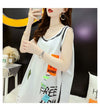 今季マストバイ ダメージ加工 デザイン性抜群 プリント全2色 ノースリーブ Tシャツ カットソーE-9141