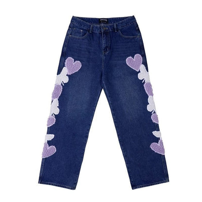 激安セール ファッション感満々 売り切れ必至 着回し力抜群 2色 デニム ワイドパンツE-12753