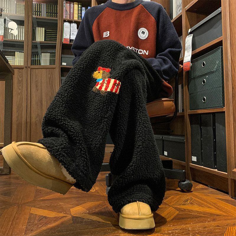 定番シンプル おしゃれ度高め 着回し力抜群 男女兼用 4色選択 ウールワイドレッグパンツ E-10323