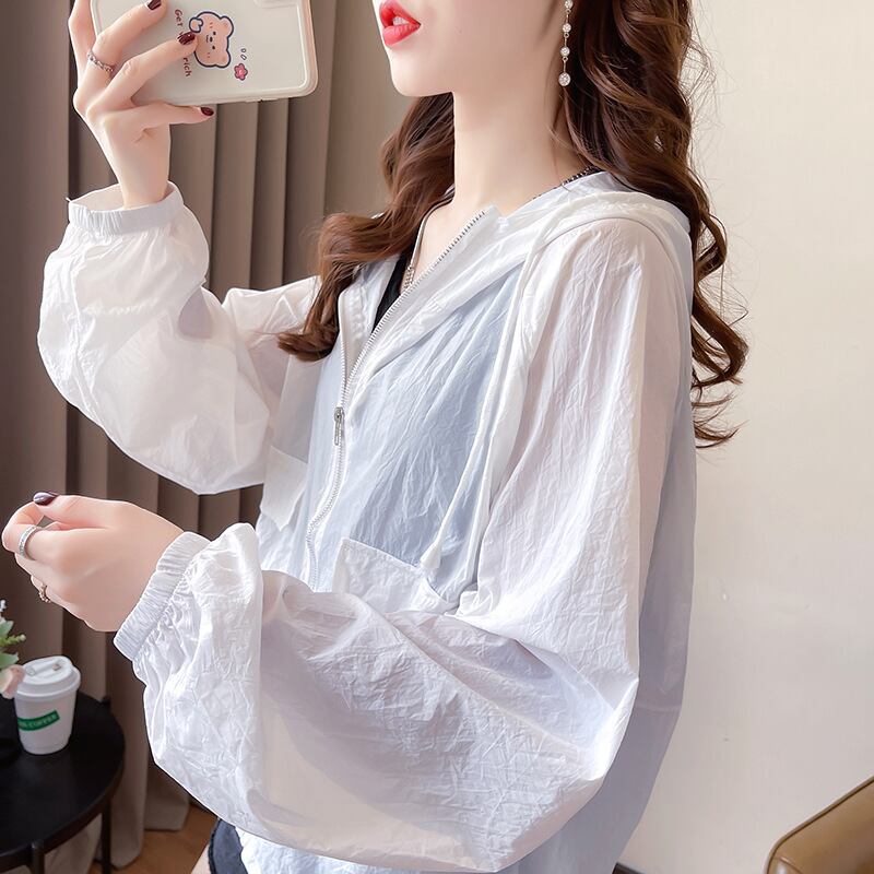 定番シンプル 簡潔 今季マストバイ カジュアル 日焼け対策 全2色 パーカー コートE-9110