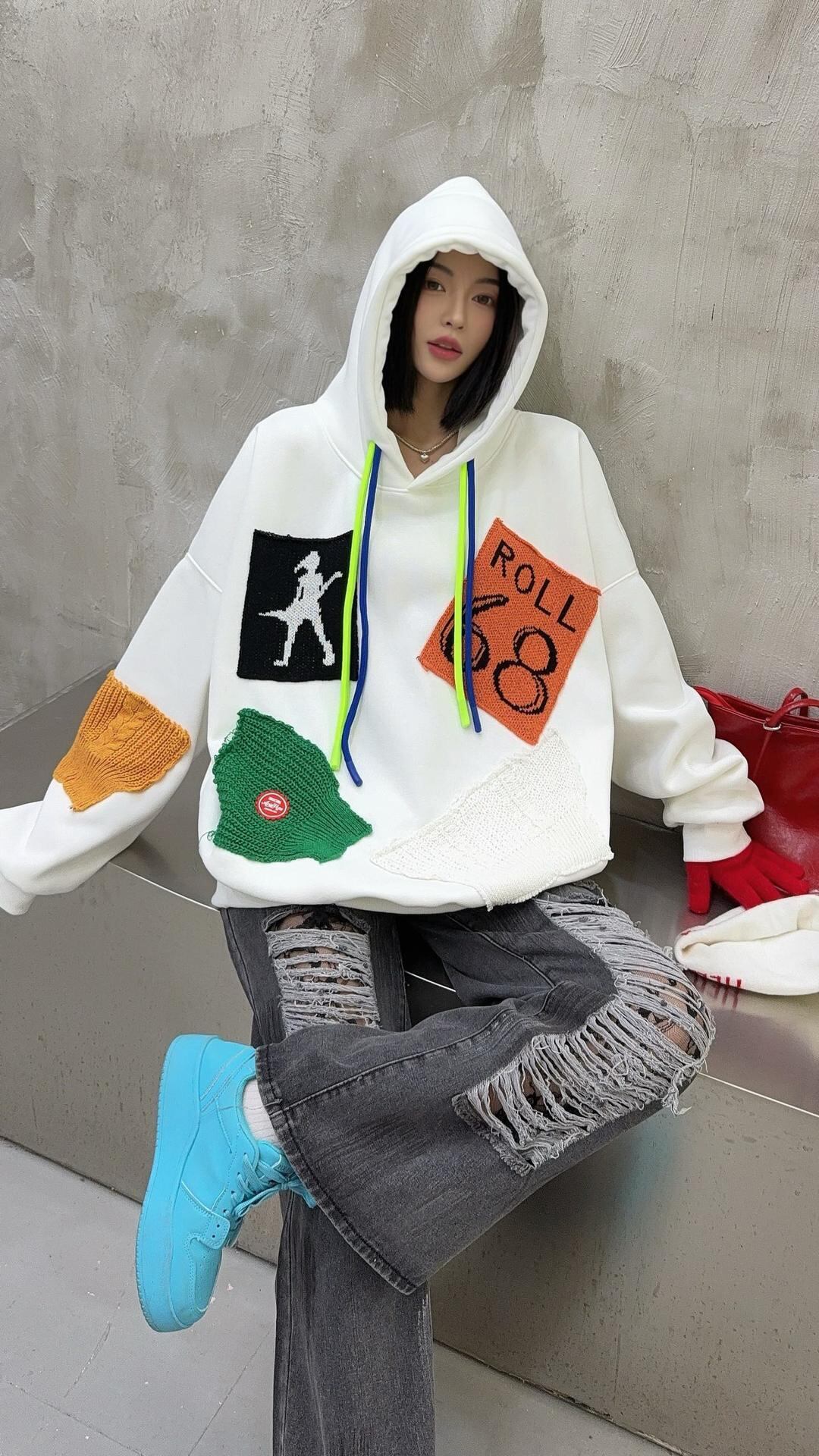 着回し力抜群 アバンギャルド ファッション カジュアル   2色 スウェット E-12211