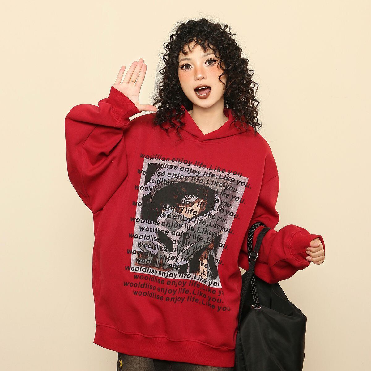 【裹起毛】今季も大流行 3色 プラスベルベット スウェット E-10263