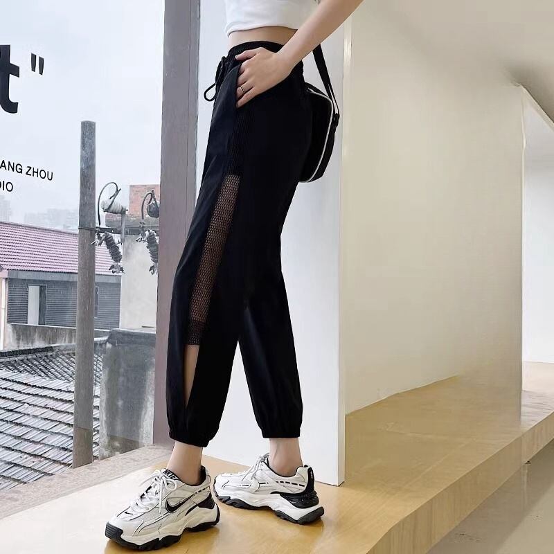 絶対欲しい ファッション カジュアル 速乾 メッシュ 涼しい 極薄 スポーツパンツE-6704