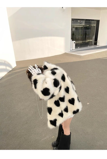 絶対欲しい 美人度アップもこもこボア厚手ジャケットE-12382