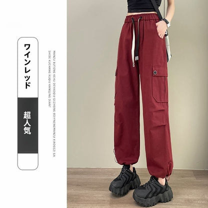 好感度UP プラスベルベット 柔らかな肌触りで着心地も楽ちん！ 5色選択 ルーズストレートカジュアルパンツ E-6825