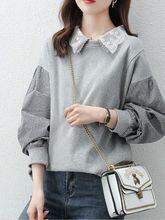 売り切れ必至 カジュアル 主役級 切り替え 3色選択 スウェット E-10898