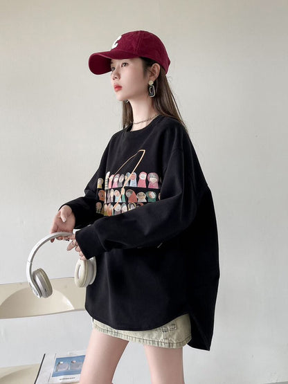 着回し力抜群 Eweet系可愛い オシャレデザイン スウェットE-10565