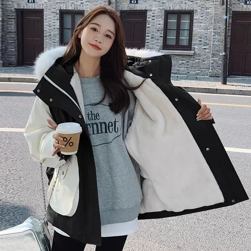 大活躍 デザイン 冬服 気質アップ 切り替え ダウンジャケット E-10047