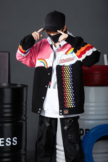 【人気急上昇中！】 メンズ＆ウィメンズのパッチワークショート 数量限定 男女兼用 ジャケットE-5151