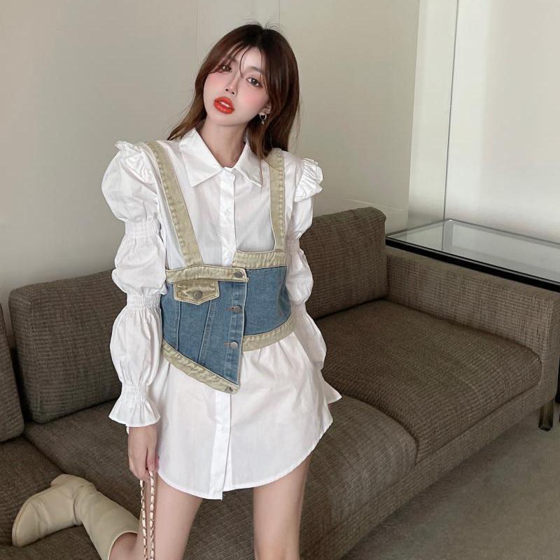 デニム デザイン 絶対欲しい 着心地良い カジュアル スウェットE-10785