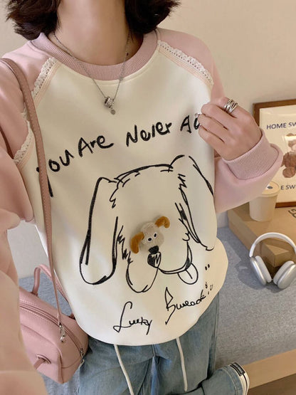 高見えデザイン 3色 プラスベルベット スウェットE-10277