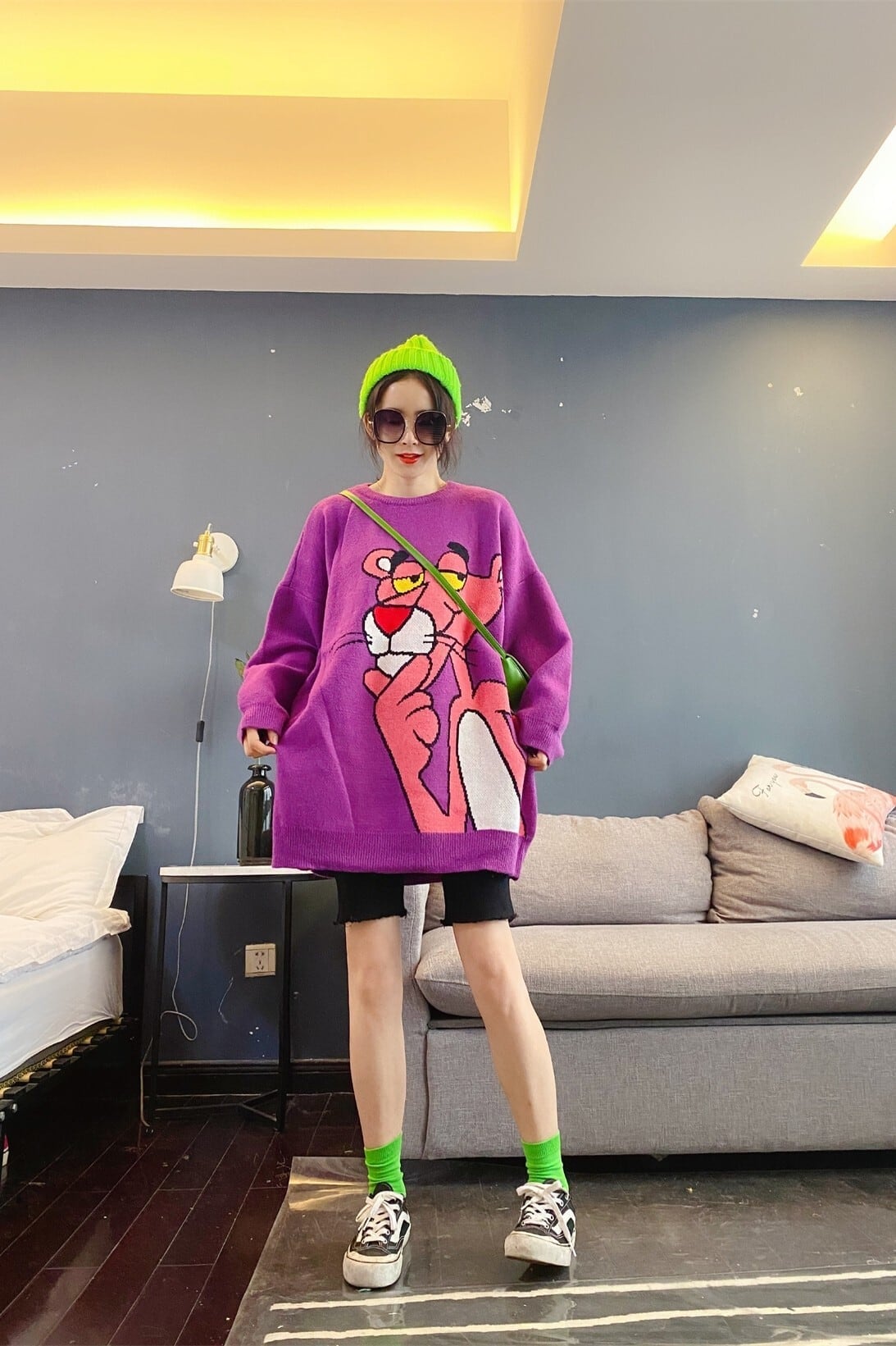 絶対流行  個性派 上質セーターE-5809