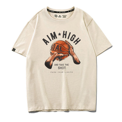 絶対欲しい 大活躍  おすすめ プリントロゴ 半袖 Tシャツ-A2645