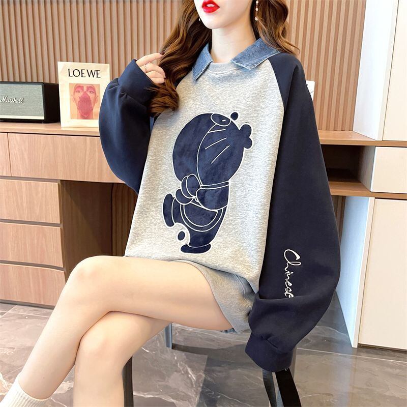 着回し力抜群 レイヤード風 売り切れ必至 切り替え 3色選択 パーカーE-9428